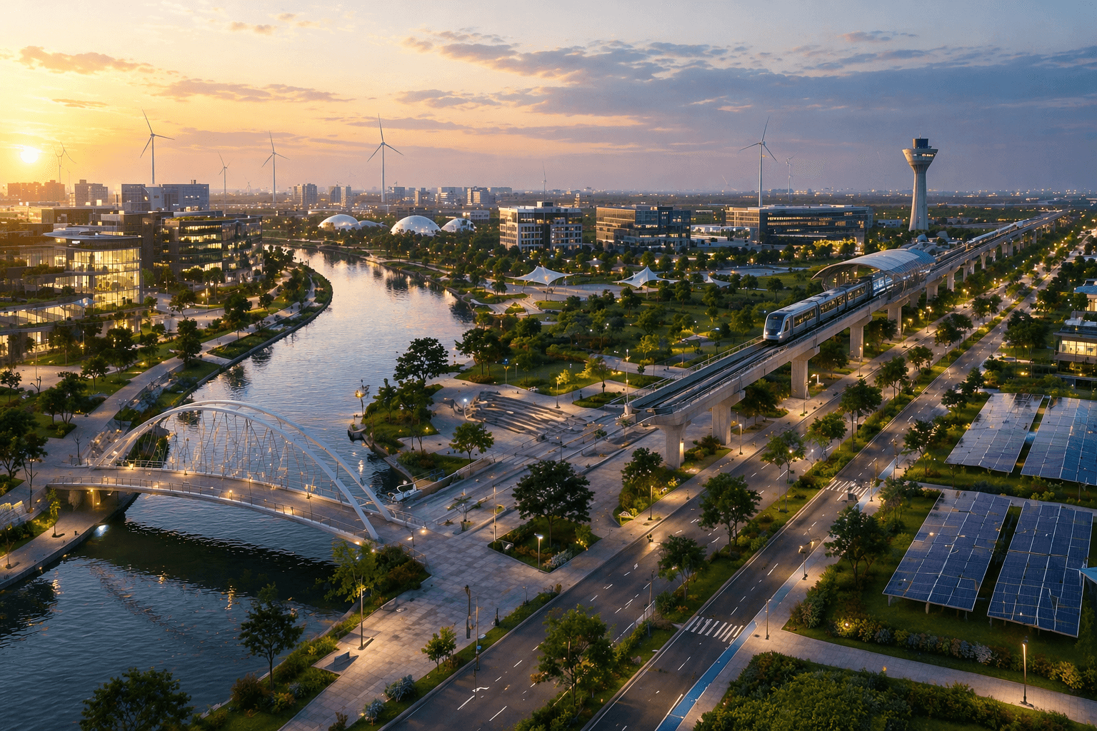 Dholera Smart City background